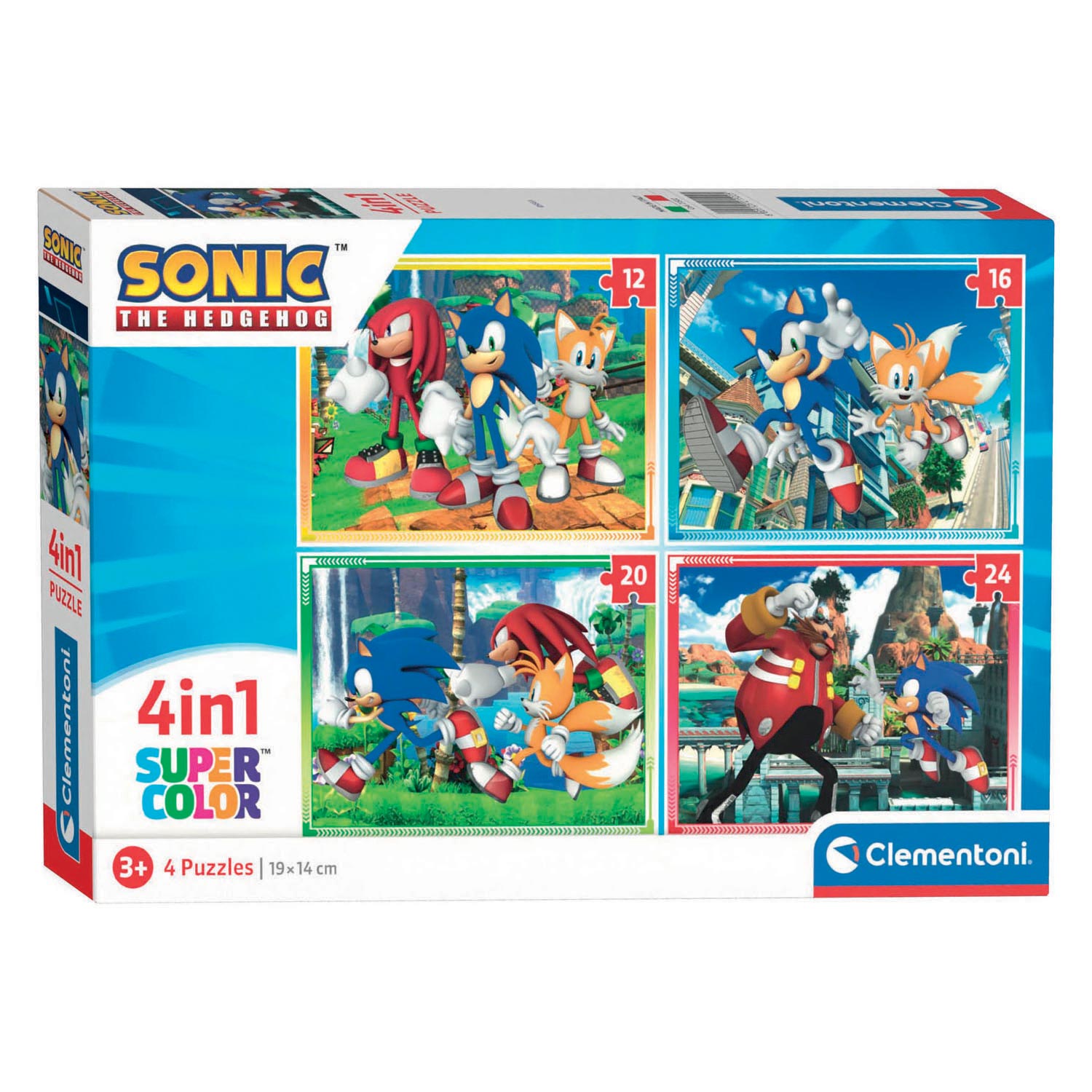 Clementoni Puzzles Sonic, 4in1