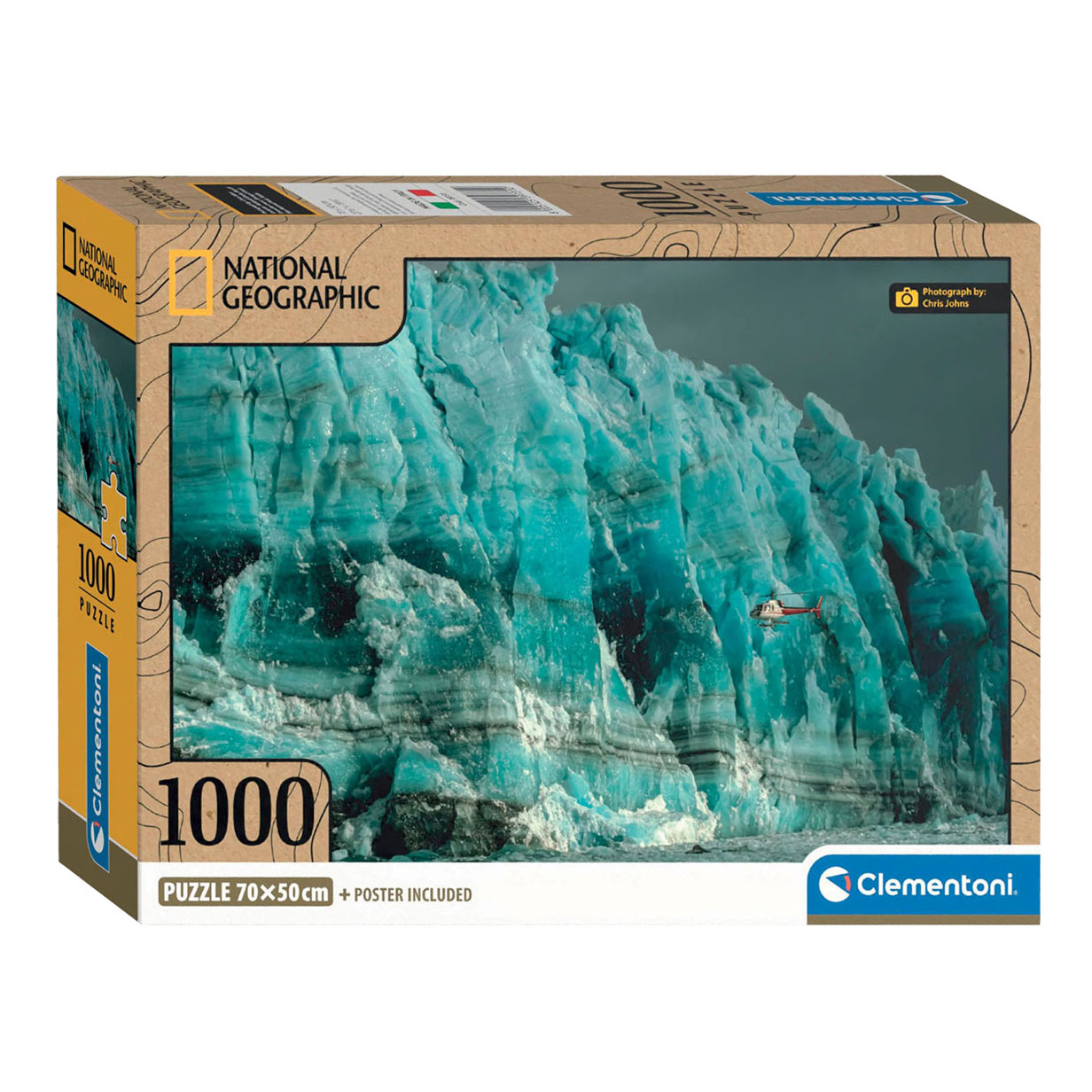 Clementoni Legpuzzel National Geographics - Gletsjer, 1000st.