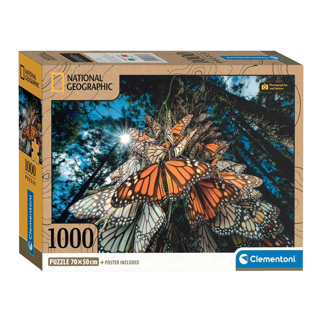 Clementoni Legpuzzel National Geographics Vlinder, 1000st.