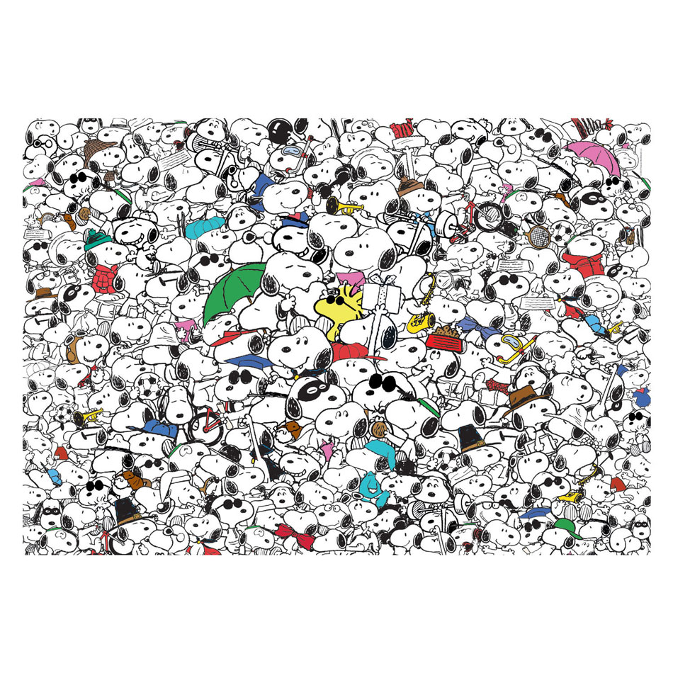 Clementoni Puzzle Impossible Peanuts Snoopy, 1000 pièces.
