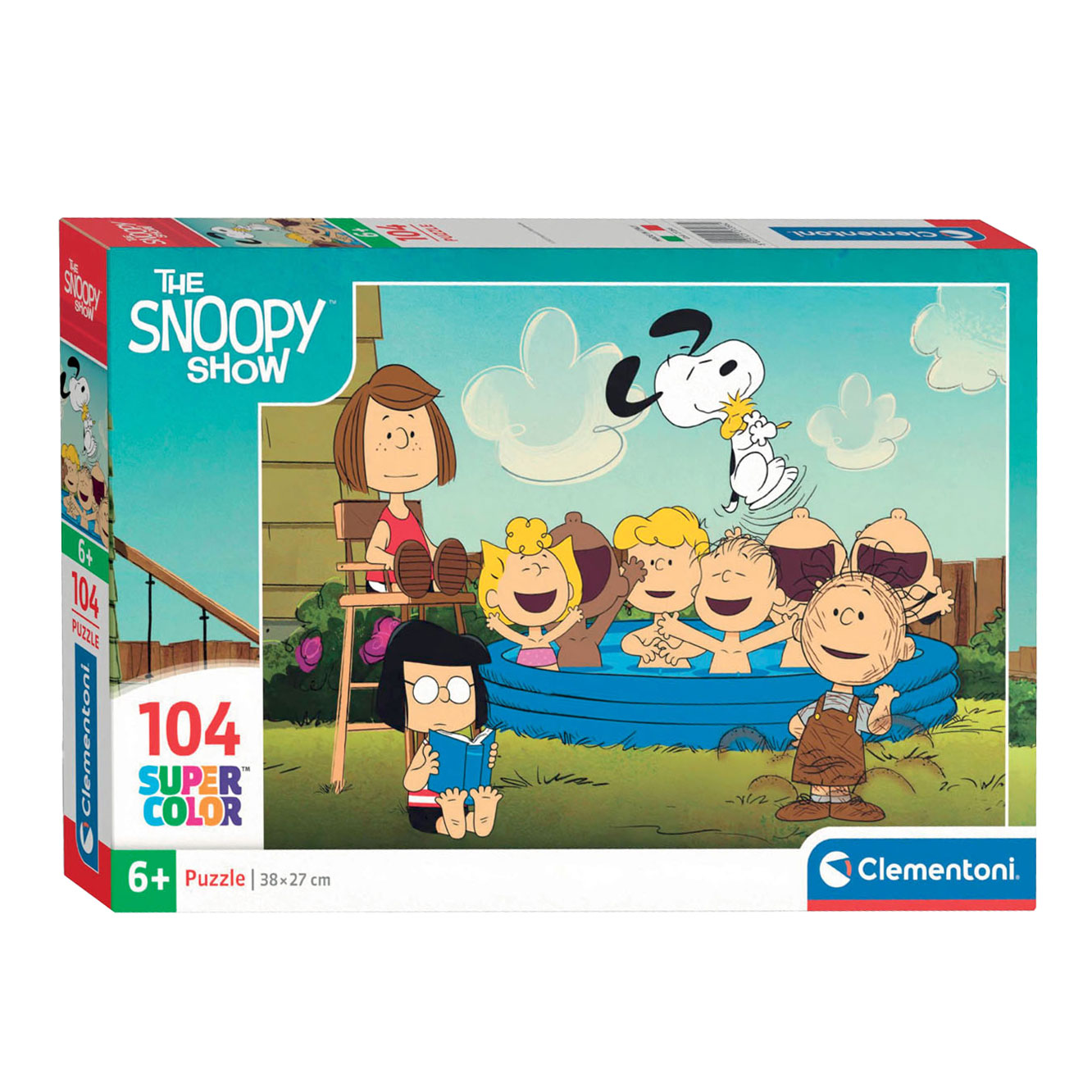 Clementoni - Puzzel 104 Stukjes Peanuts, Kinderpuzzels, 6-8 jaar, 27266