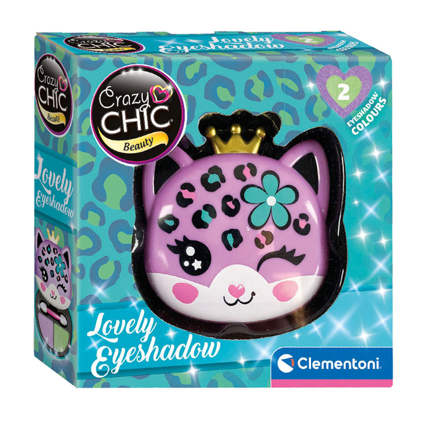Clementoni Crazy Chic Lidschatten in Leoparden-Make-up-Box