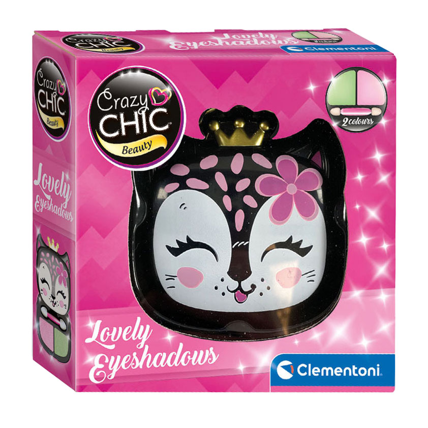 Fard à paupières Crazy Chic Clementoni dans une boîte de maquillage Panther