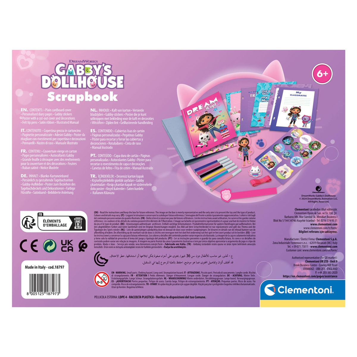 Clementoni Gabby's Dollhouse Scrapbook-Set