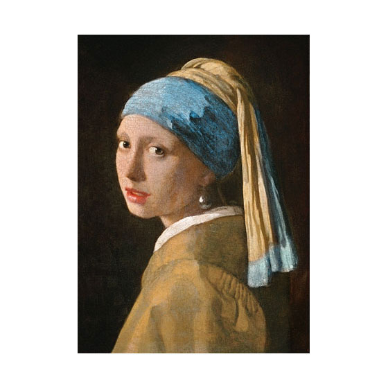 Clementoni Puzzle Vermeer Mädchen mit Perlenohrring, 1000 Teile.