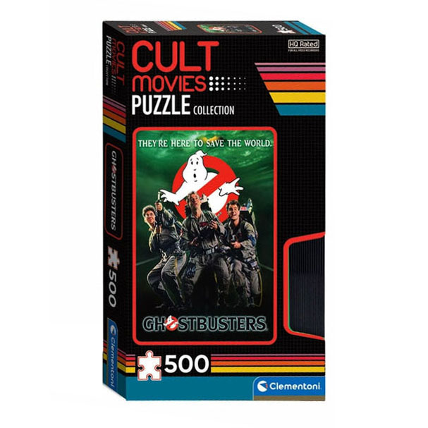 Clementoni - Puzzel 500 Stukjes, Cult Movies Ghostbusters Puzzel Voor Volwassenen en Kinderen, 14-99 jaar, 35153