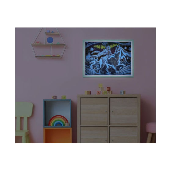 Clementoni Puzzle Super Color Glowing Lights – Frozen II, 104 Teile.