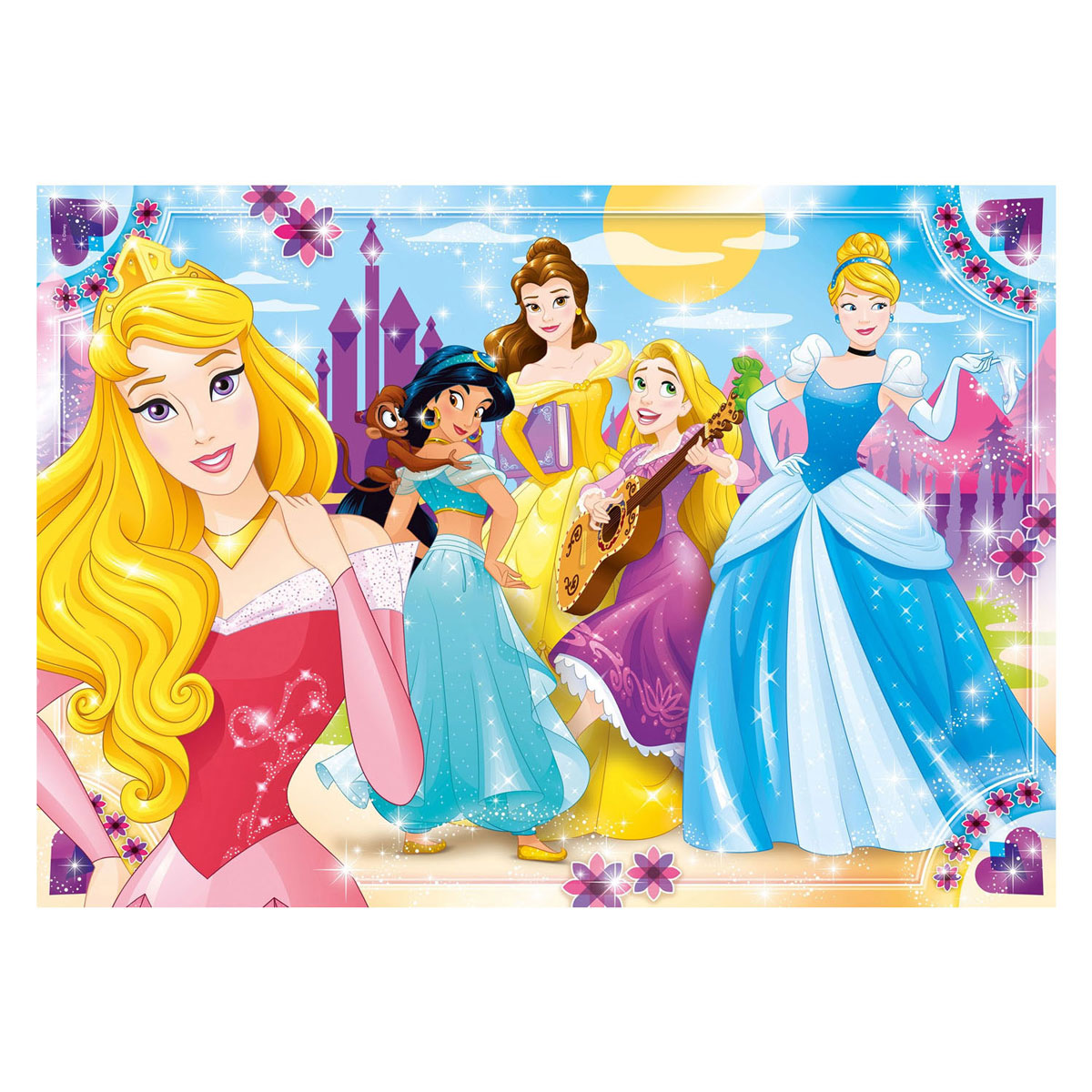 Clementoni Puzzle Super Color Maxi Disney Prinses, 104 Teile.