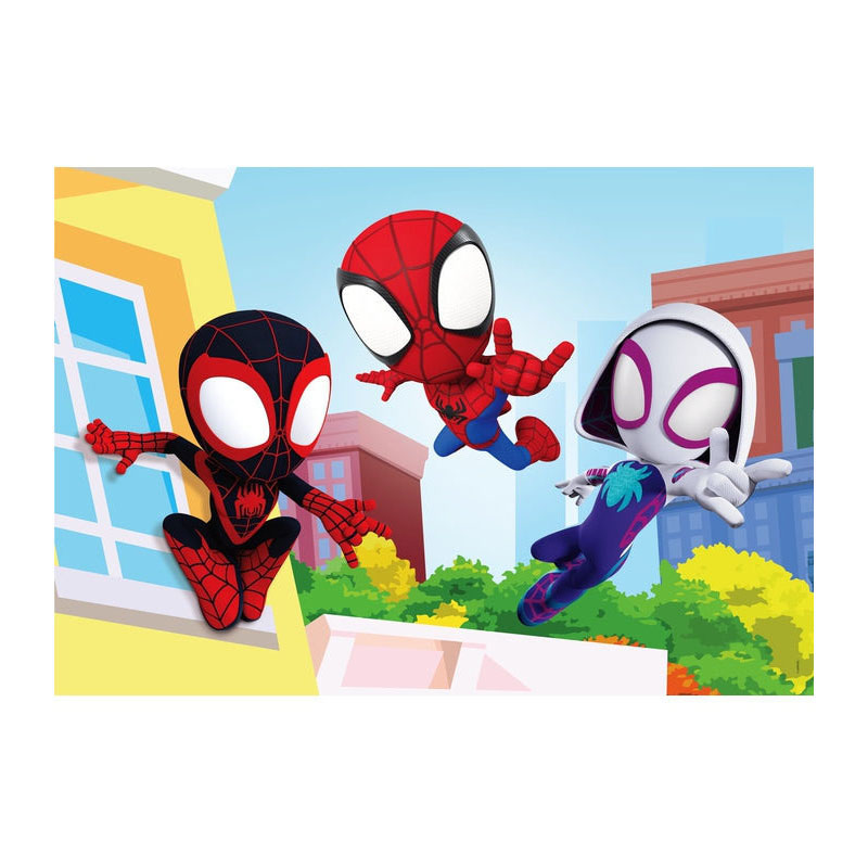 Clementoni Puzzle Super Color Spidey et ses incroyables amis, 2x20 pièces.