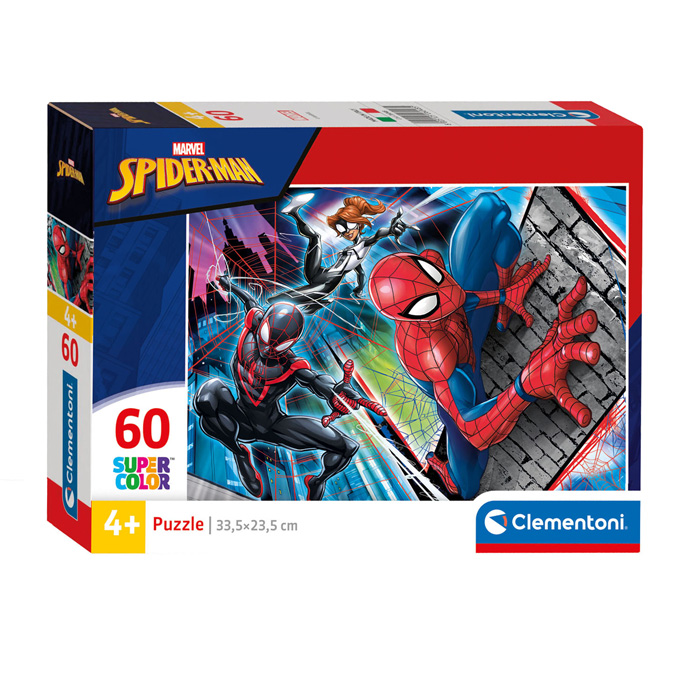 Clementoni Puzzle Super Color Spiderman, 60 pcs.