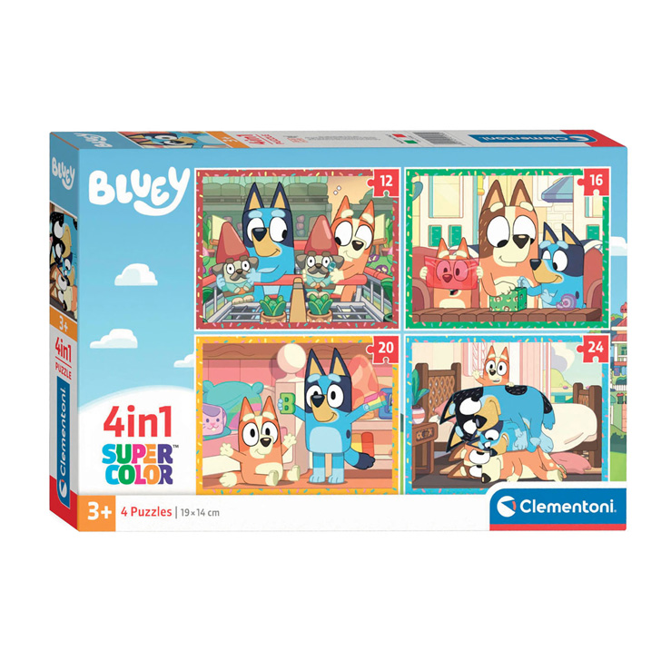 Clementoni Puzzle 4en1 Bluey