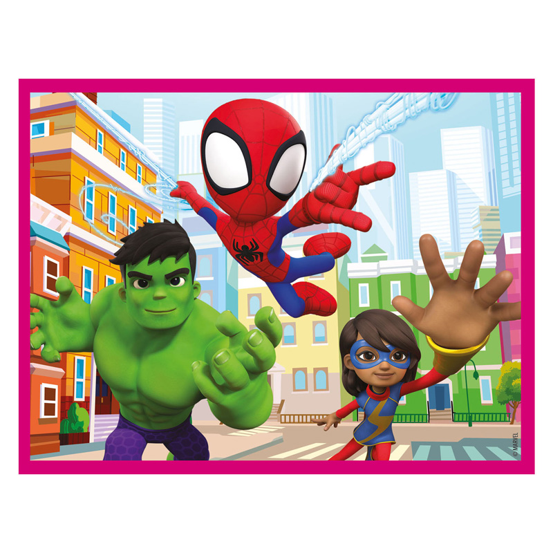 Clementoni Block Puzzle Spidey et ses incroyables amis, 12 pièces.