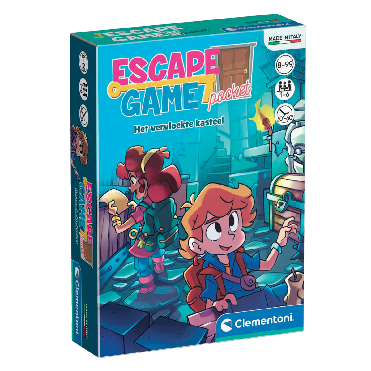 Clementoni Pocket Escape Spel - Het Vervloekte Kasteel