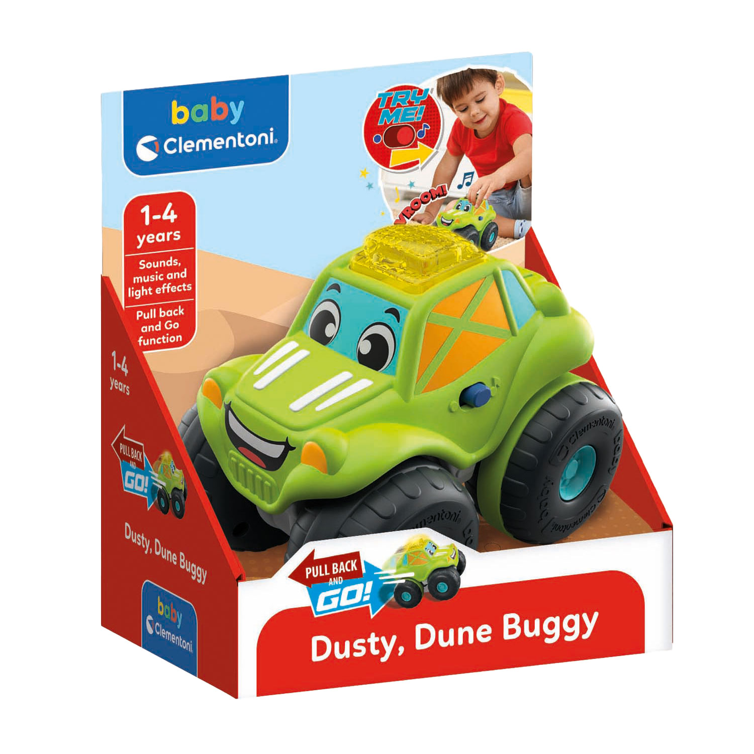 Clementoni Baby Pull back Buggy mit Sound