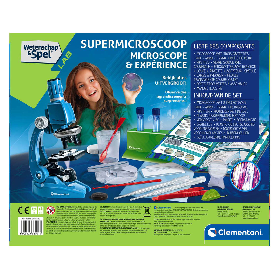 Clementoni Wetenschap en Spel - Super Microscoop