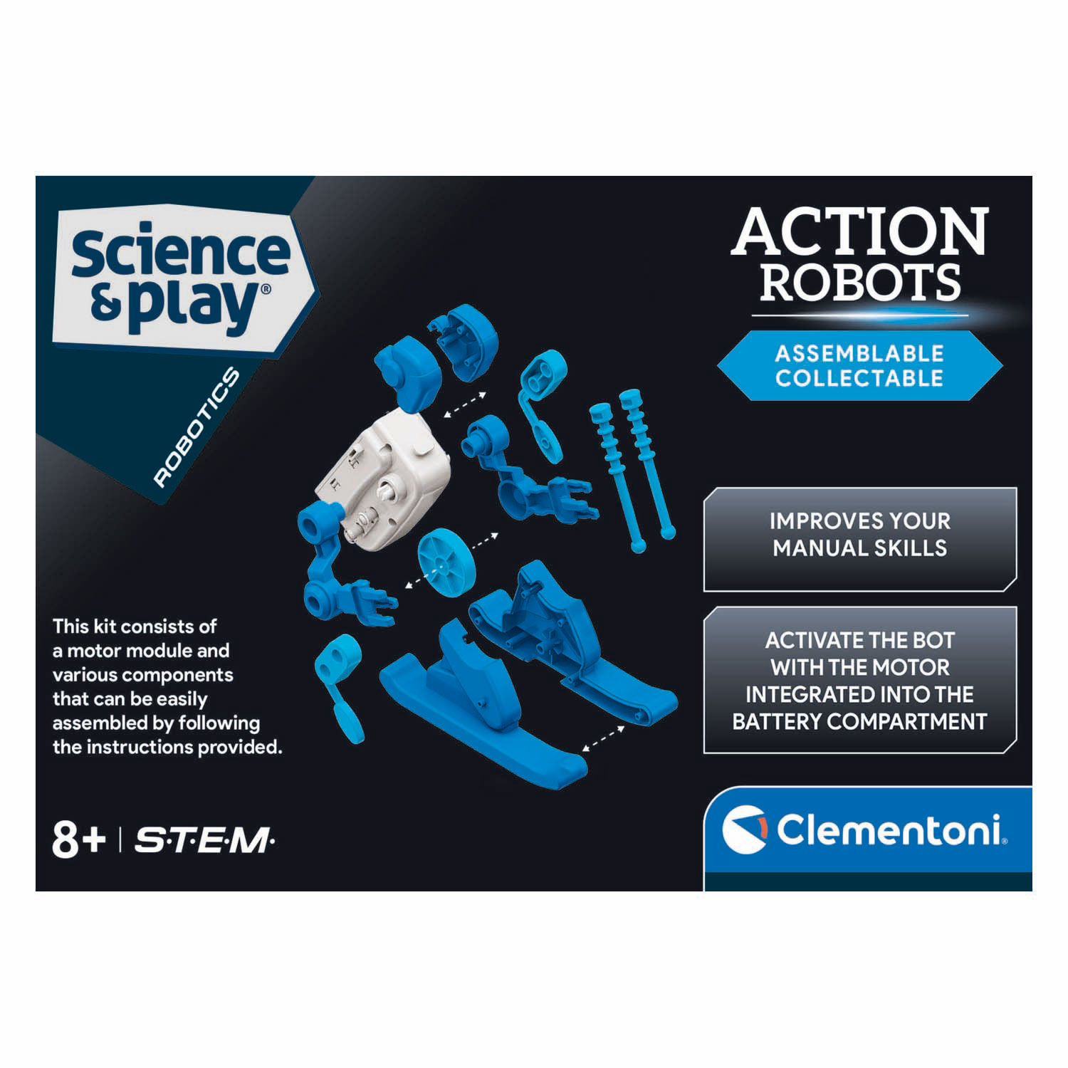 Clementoni Wetenschap & Spel Action Robots - Skiër