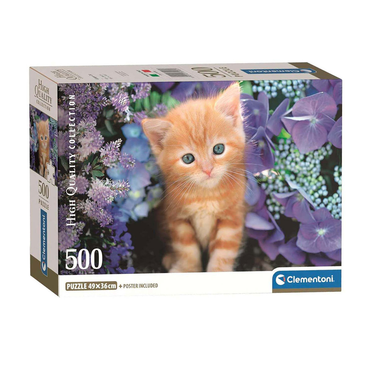 Clemetoni Puzzle Chat Gingembre, 500 pièces.