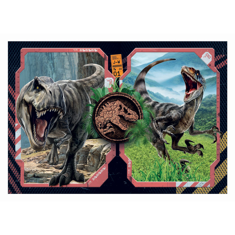 Puzzle Clementoni Jurassic World, 2x60 pièces.