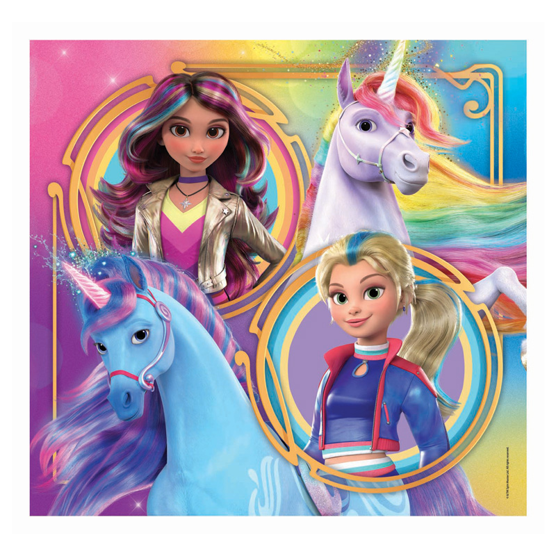 Clementoni Puzzle Einhorn-Akademie, 3x48Stk.