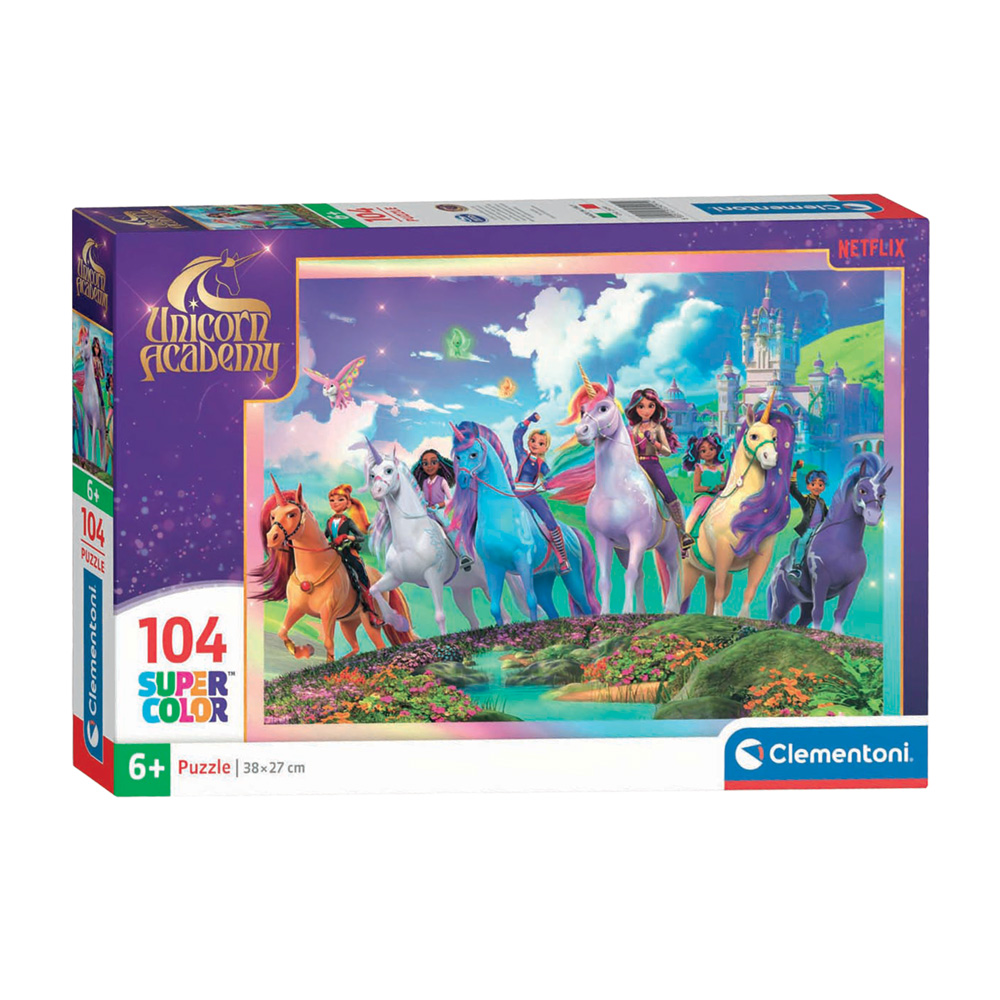 Puzzle Clementoni Académie de la Licorne - 104 pièces.