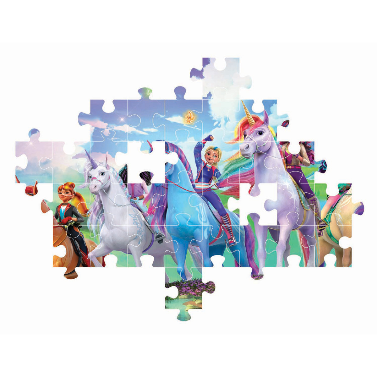 Puzzle Clementoni Académie de la Licorne - 104 pièces.