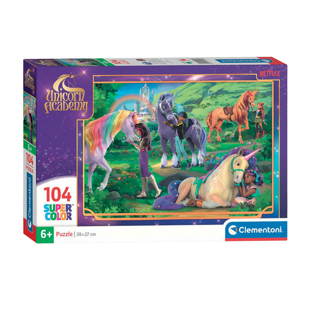 Puzzle Clementoni Académie de la Licorne - 104 pièces.