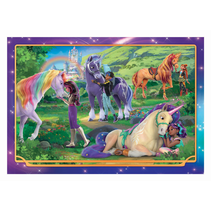Puzzle Clementoni Académie de la Licorne - 104 pièces.