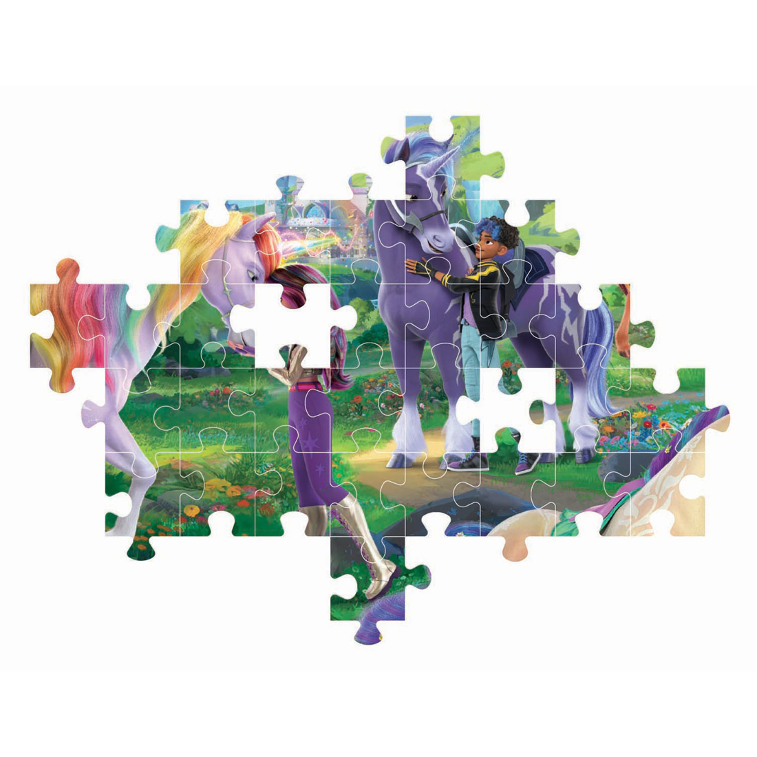 Puzzle Clementoni Académie de la Licorne - 104 pièces.