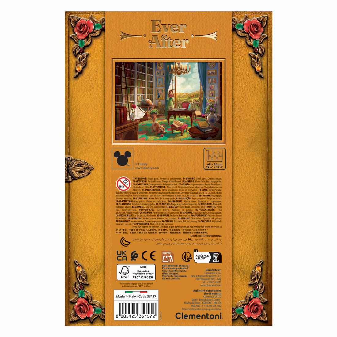 Clementoni Legpuzzel Belle Ever After - 500st.