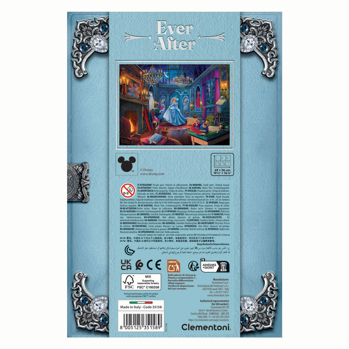 Clementoni Legpuzzel Cinderella Ever After - 500st.