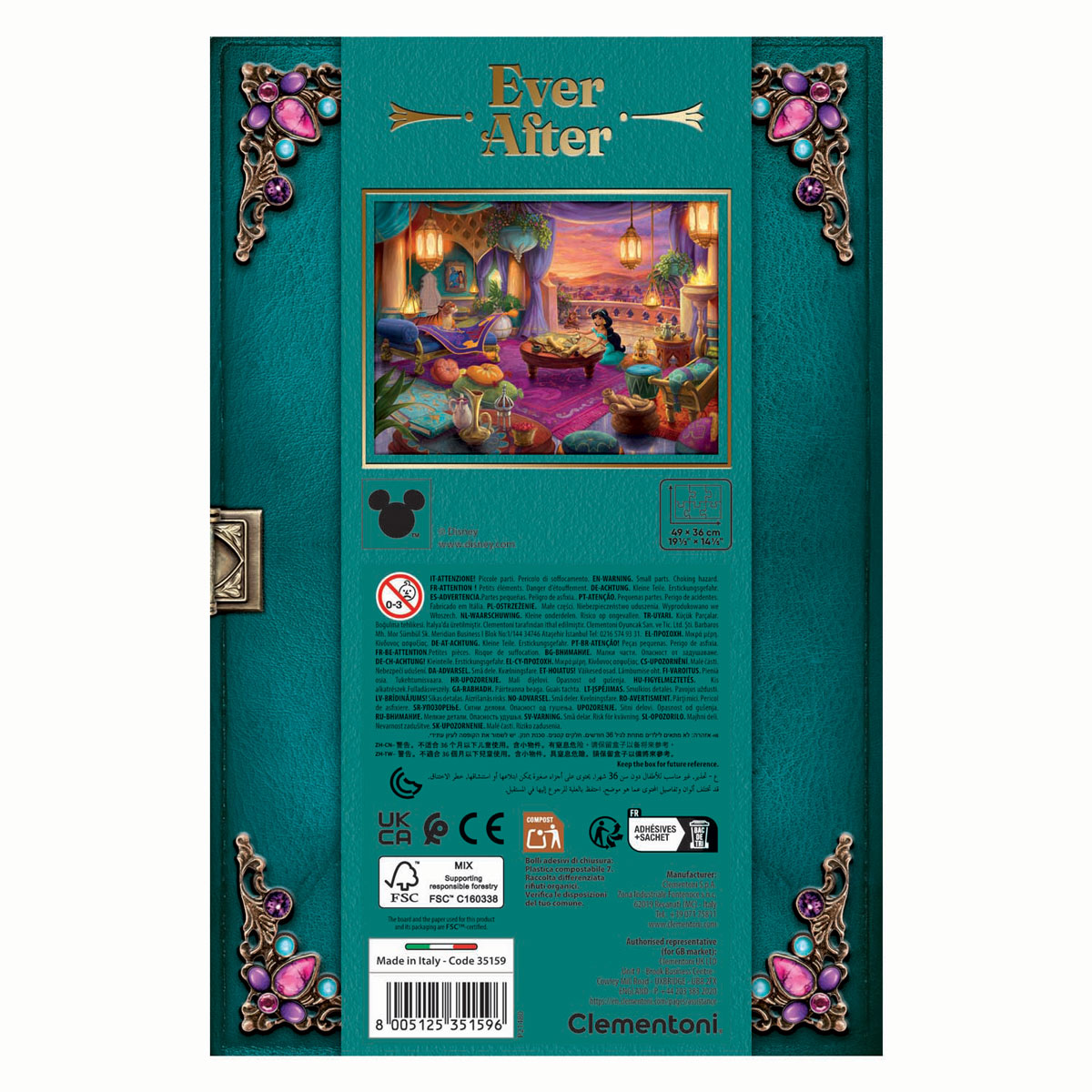 Clementoni Legpuzzel Jasmine Ever After - 500st.