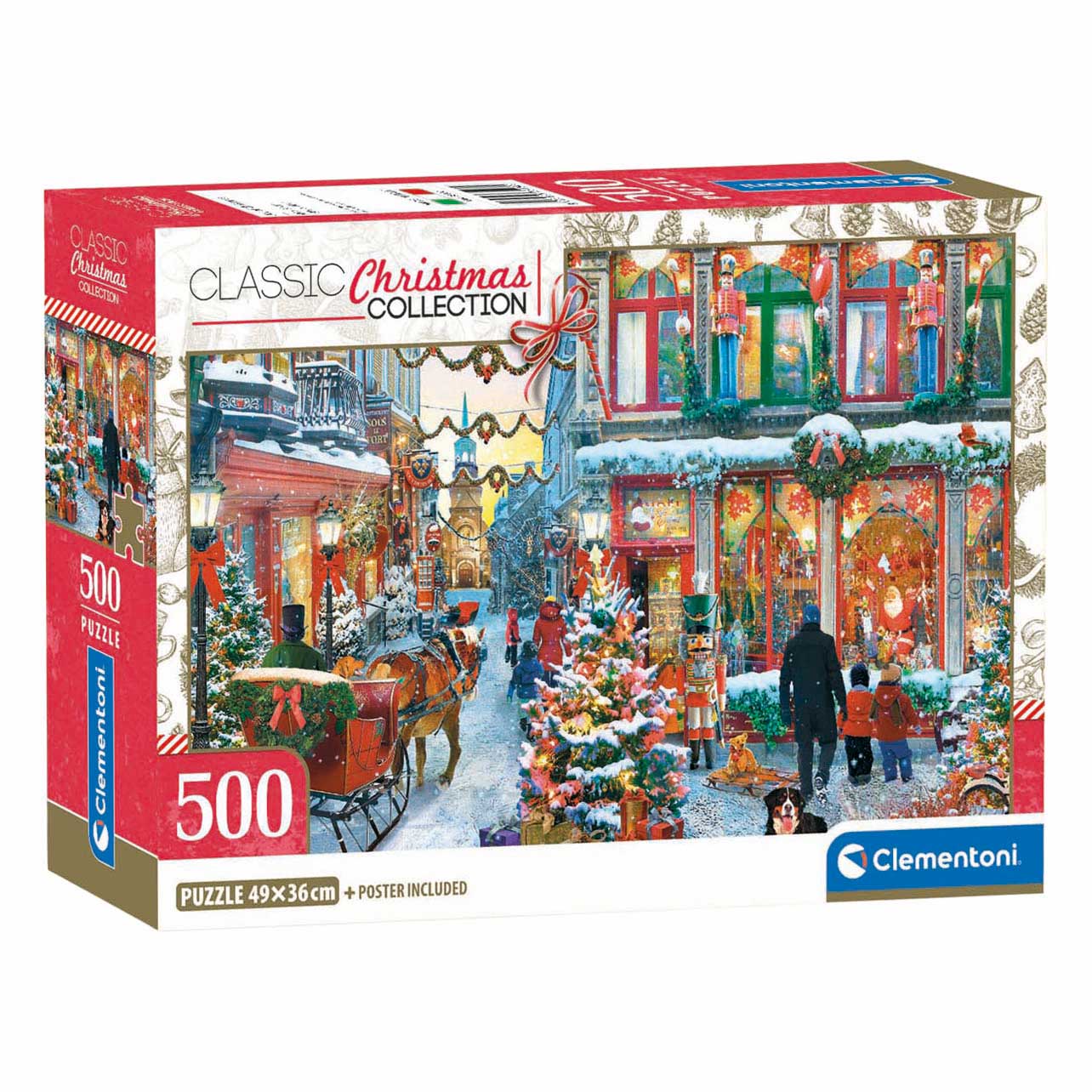 Clementoni Puzzle „Die Freude an Weihnachten“ – 500 Teile.