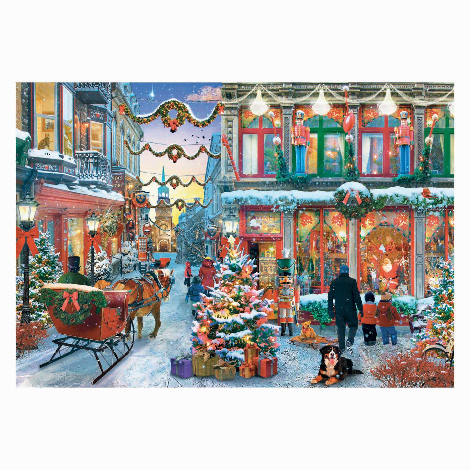 Clementoni Puzzle „Die Freude an Weihnachten“ – 500 Teile.