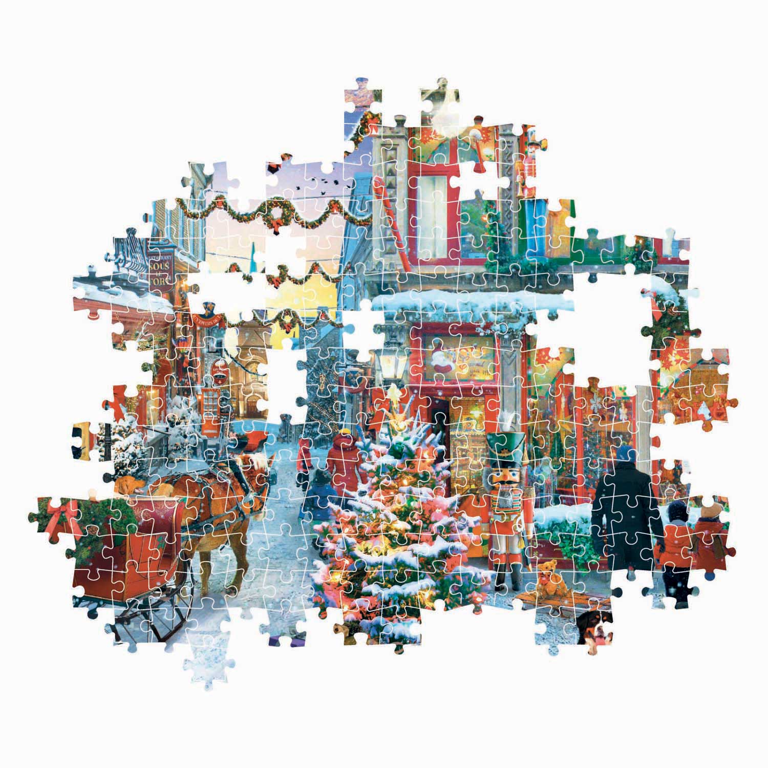 Clementoni Puzzle „Die Freude an Weihnachten“ – 500 Teile.