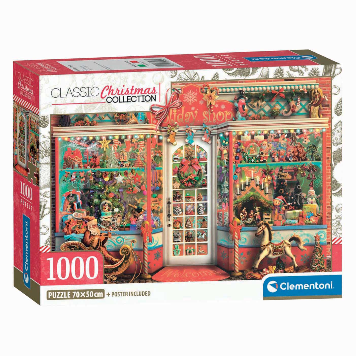 Clementoni Weihnachtsladen-Puzzle – 500 Teile.