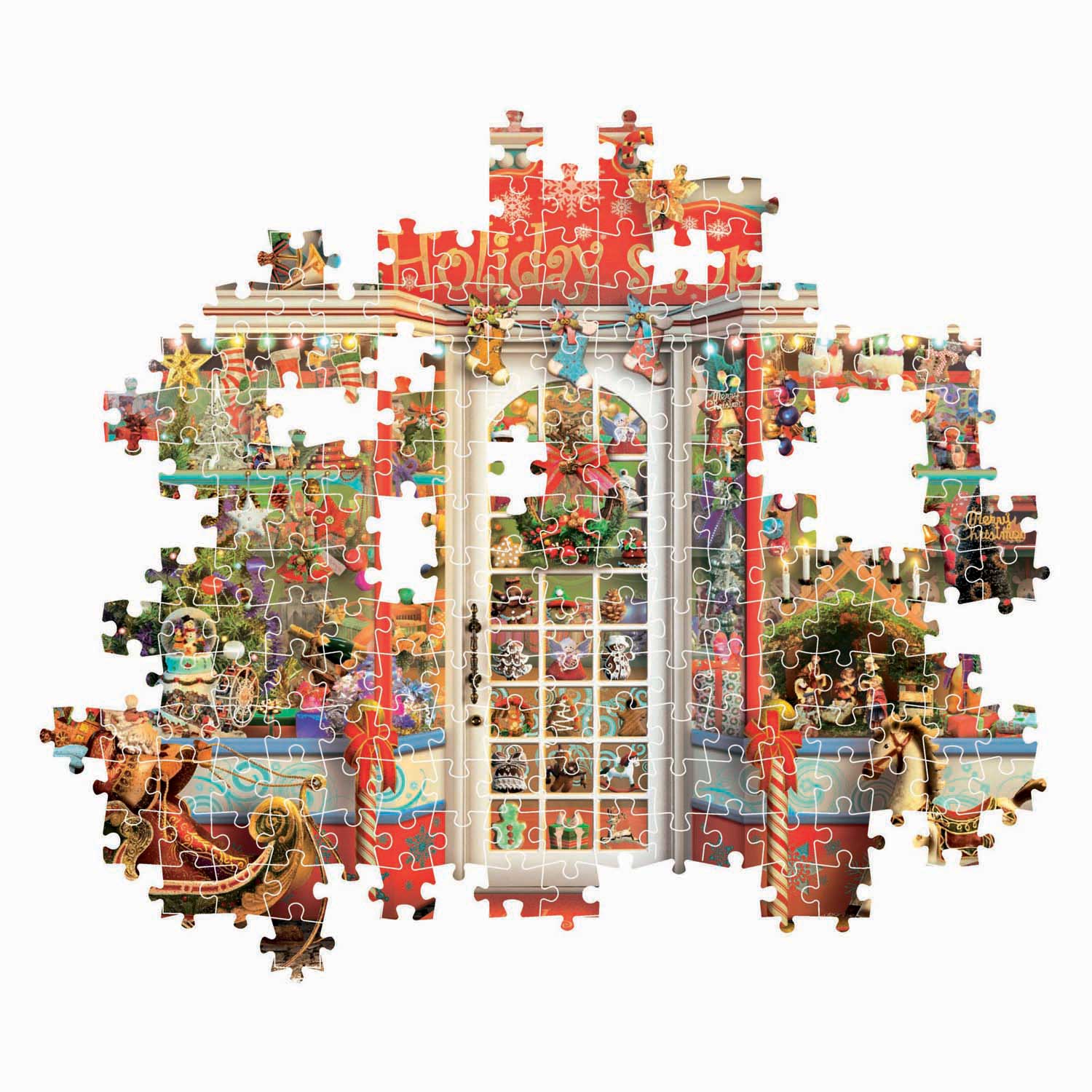 Clementoni Weihnachtsladen-Puzzle – 500 Teile.