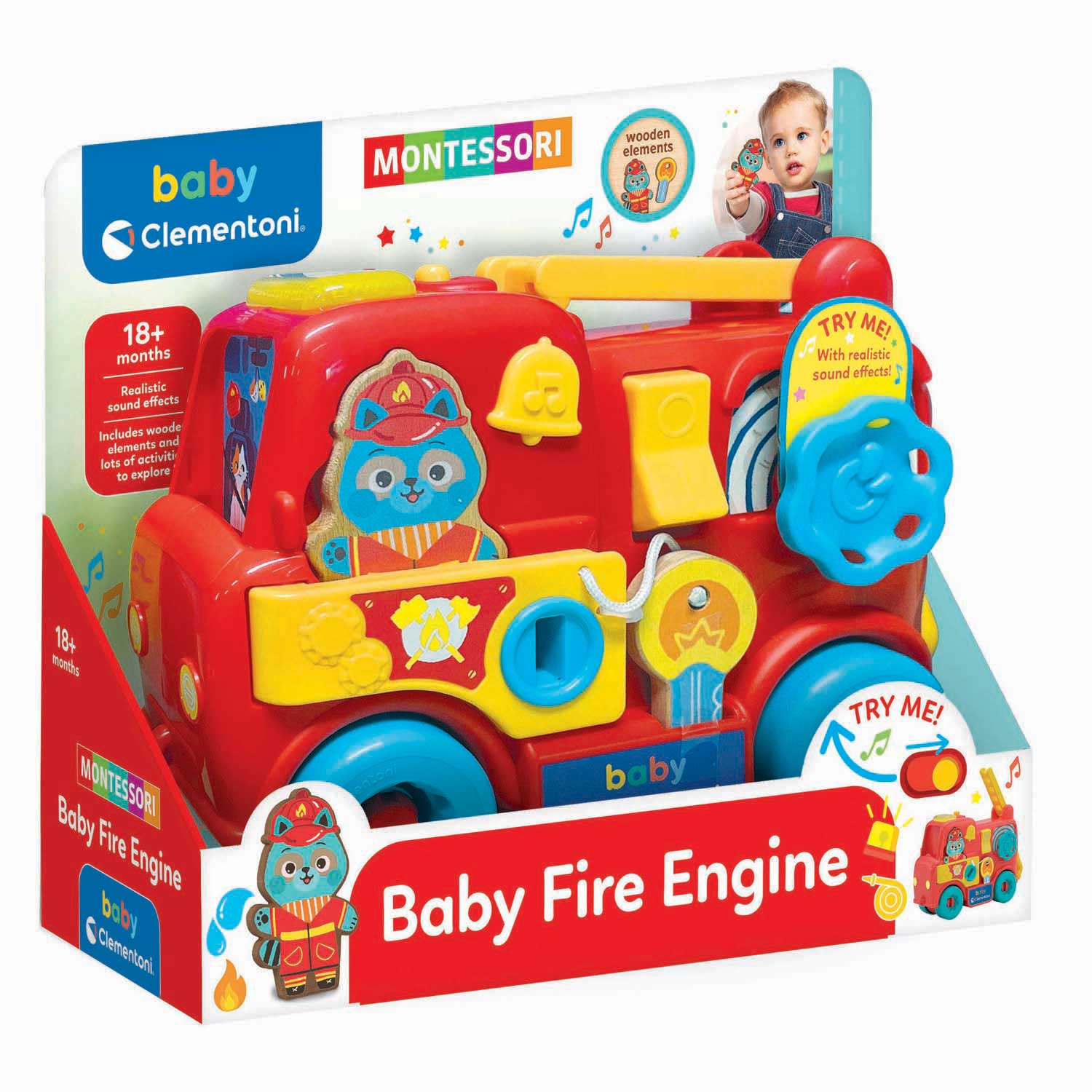 Camion de pompiers Montessori Baby Clementoni