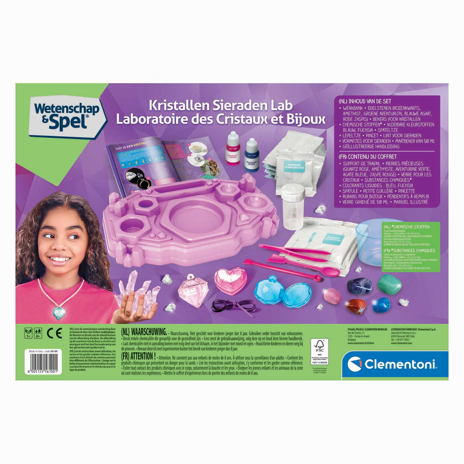 Clementoni Wetenschap & Spel Kristallen Sieraden Lab