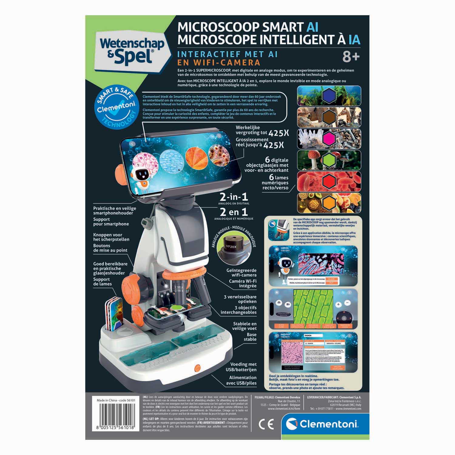 Clementoni Wetenschap & Spel Microscoop Smart