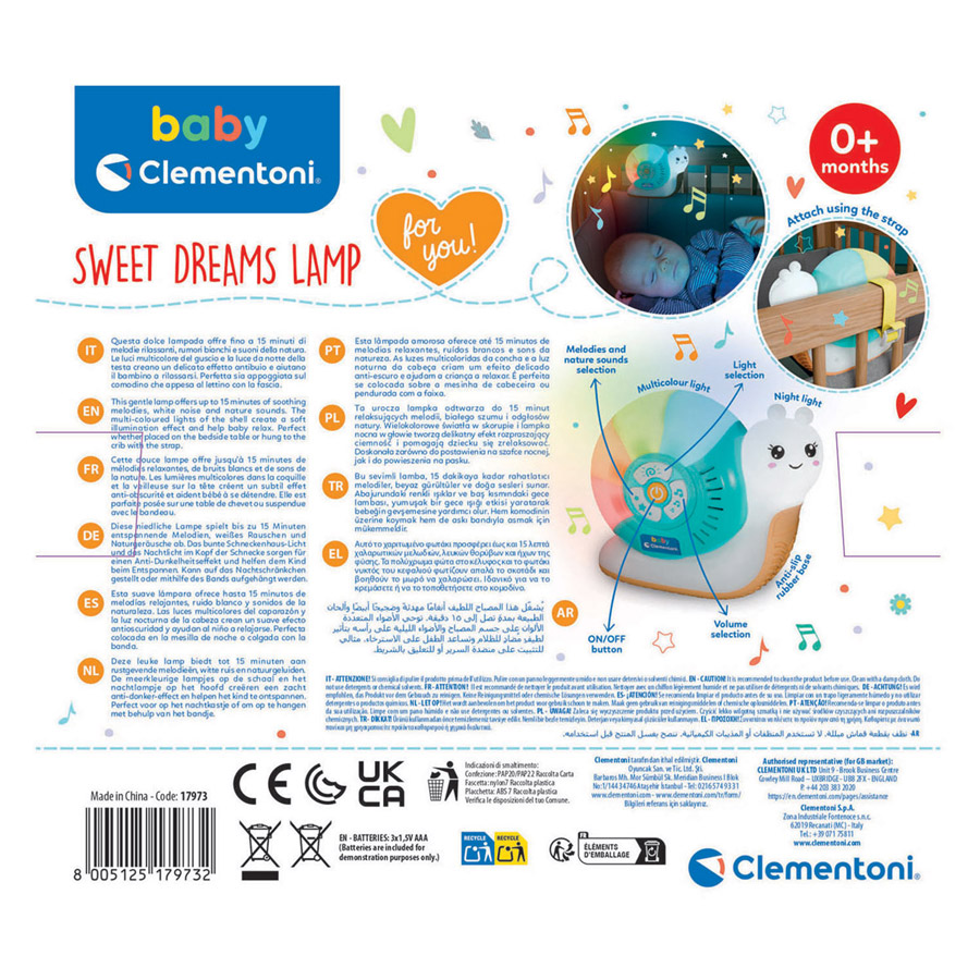 Clementoni Baby Nachtlampje - Slak