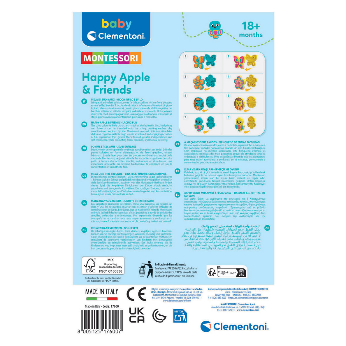 Clementoni Baby Activiteitenspeelgoed Kralen & Veters