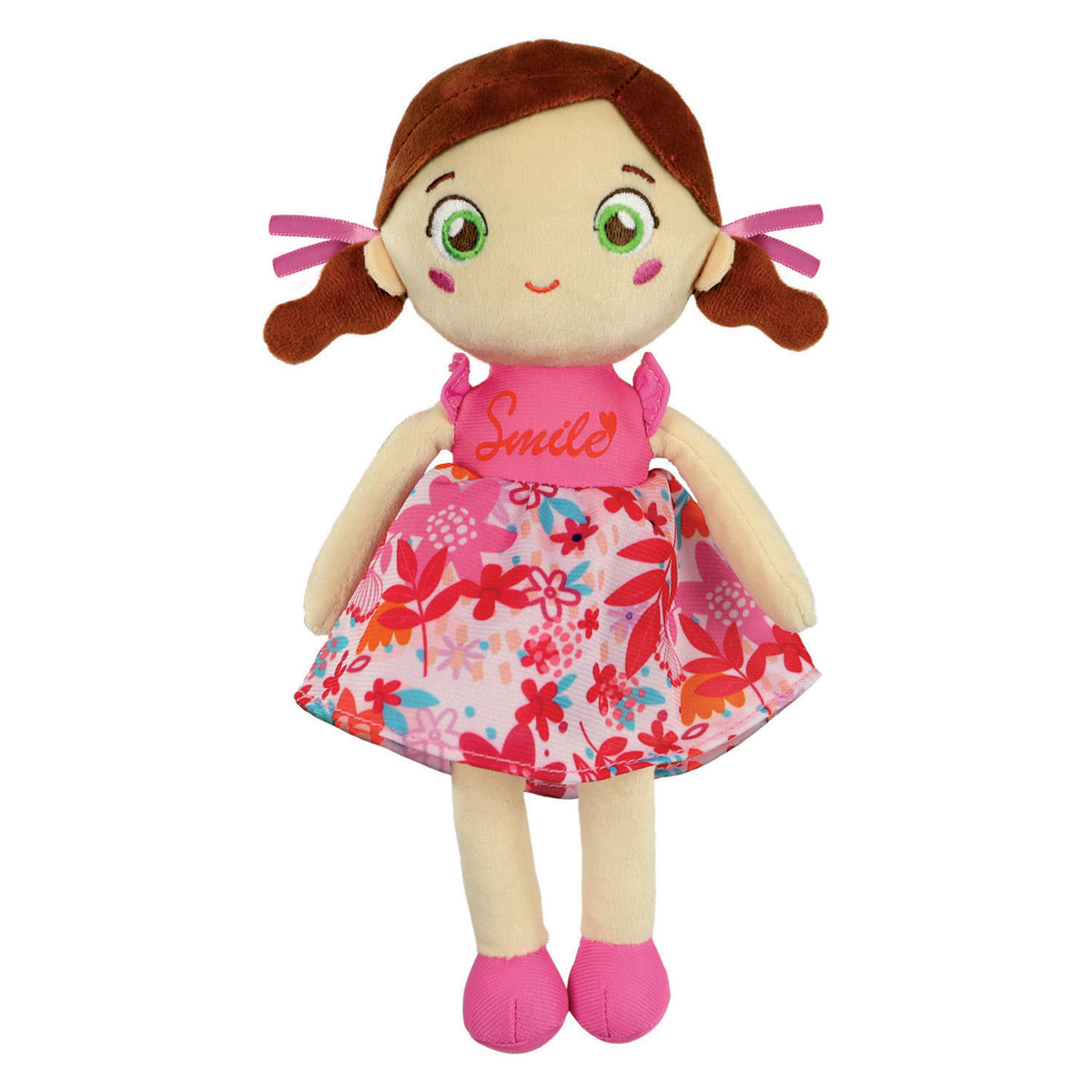 Clementoni Baby Zachte Pluche Pop Roze Lilly