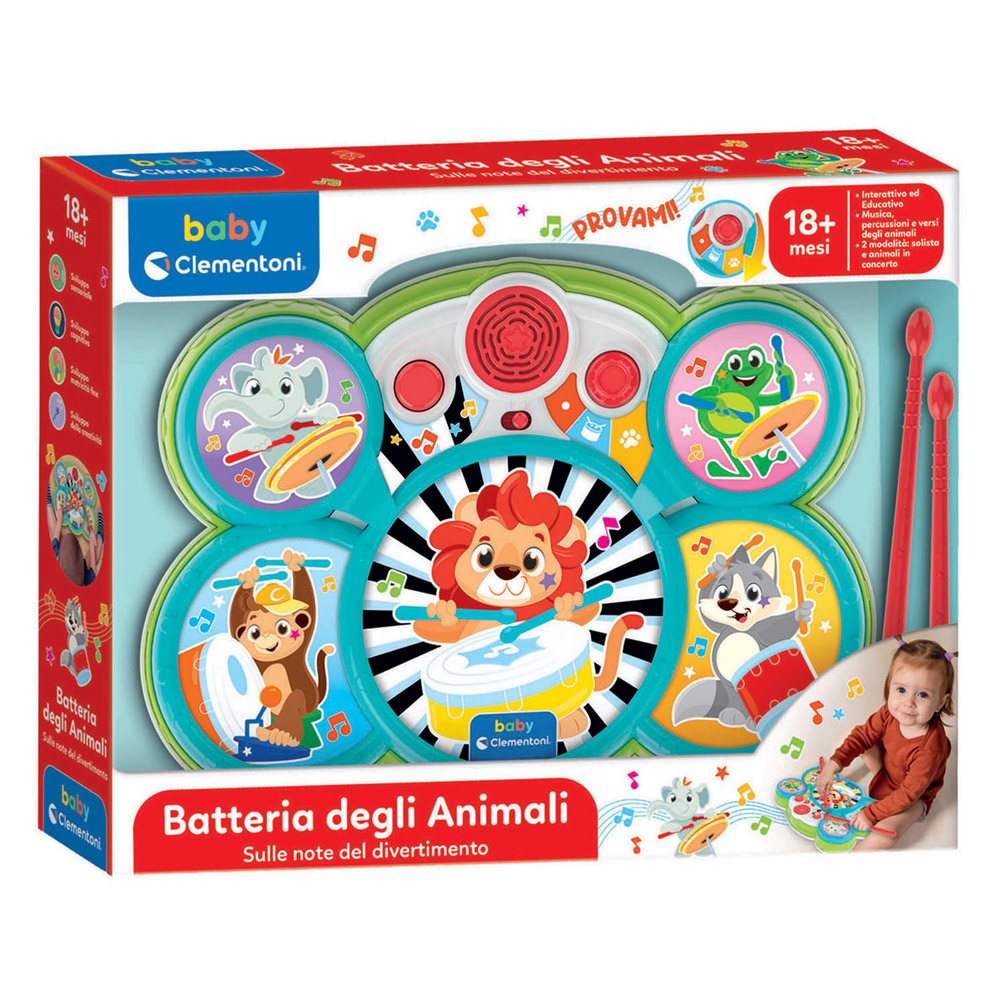 Clementoni Baby Drumset Dieren