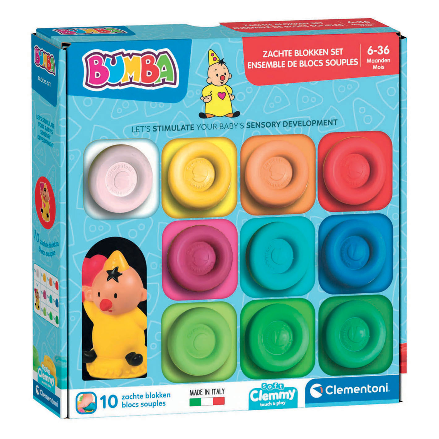 Clementoni Clemmy Bumba Regenboog Bouwstenenset - 10st.