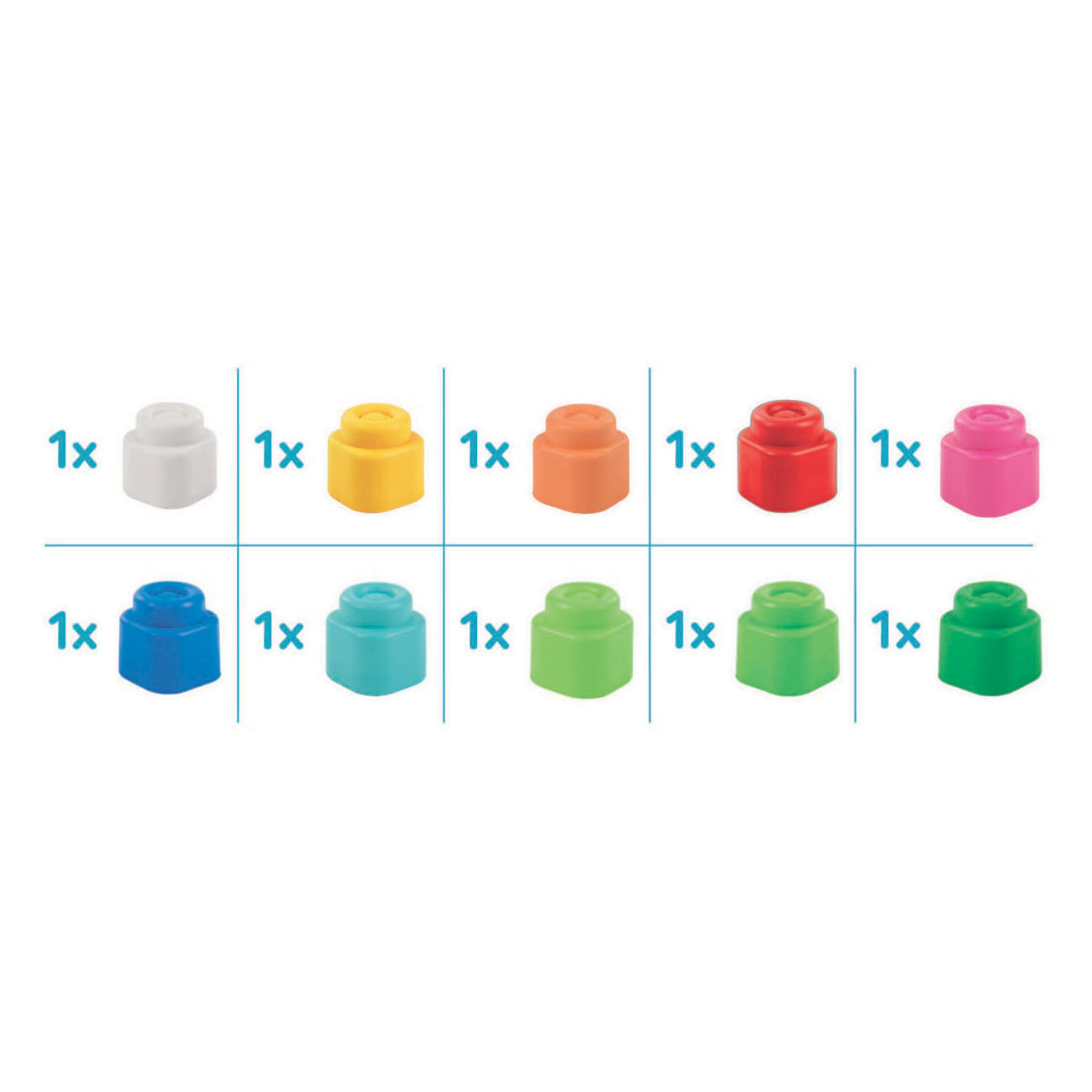 Clementoni Clemmy Bumba Regenboog Bouwstenenset - 10st.