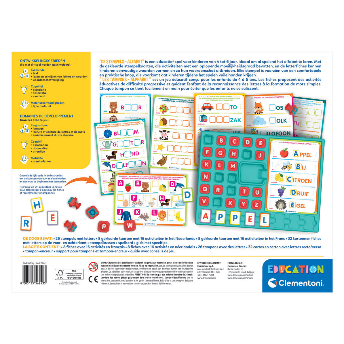 Clementoni Education Spelen met Stempels - Alfabet
