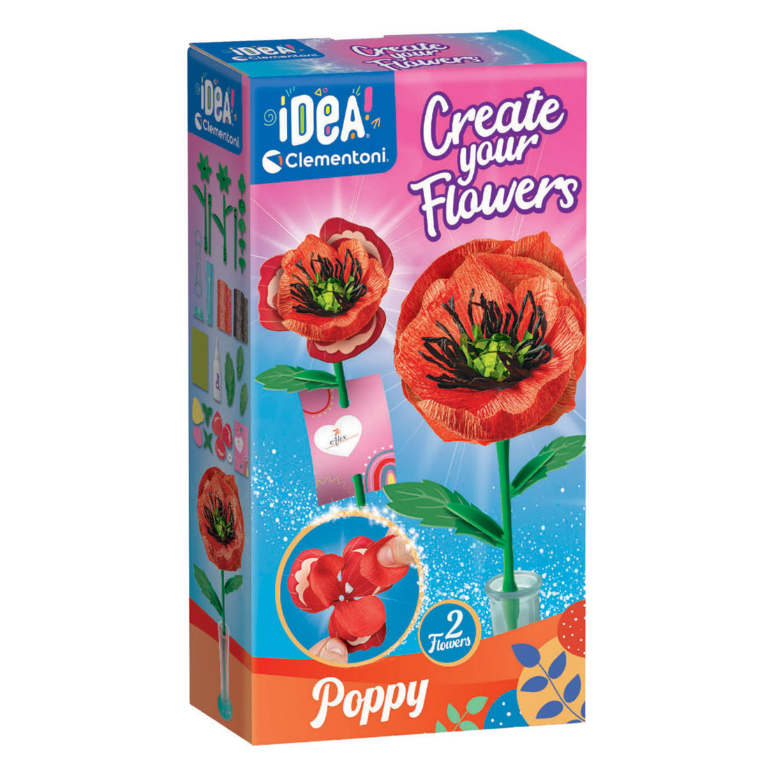 Clementoni Idea Maak Je Eigen Bloemen - Klaproos