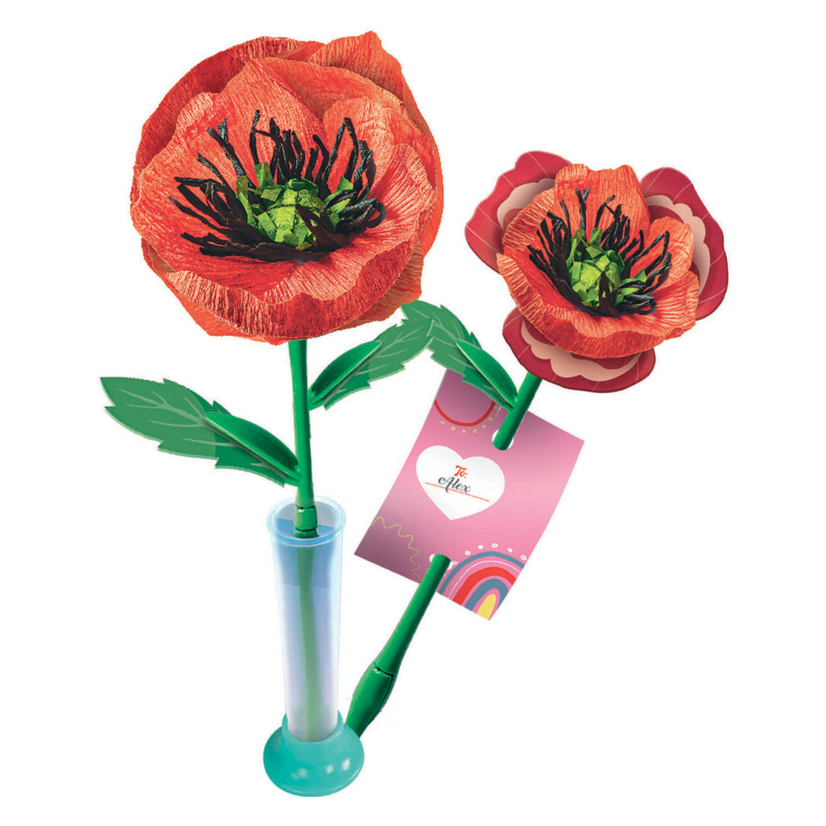 Clementoni Idea Maak Je Eigen Bloemen - Klaproos