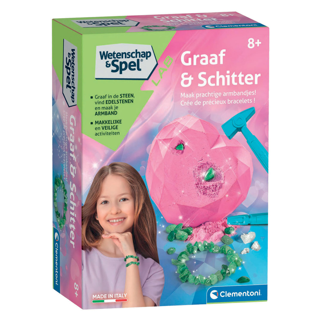 Clementoni Wetenschap & Spel Armbanden Uitgraafset