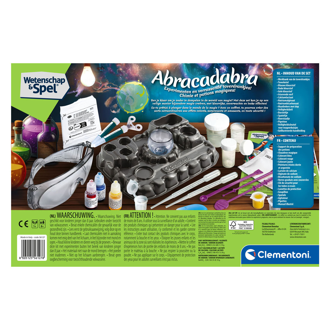 Clementoni Wetenschap & Spel - Abacadabra Experimenteer Set
